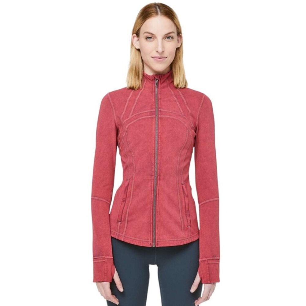 Lululemon Define Jacket *Garment Dye in Washed Misty Merlot GUC - Size 4